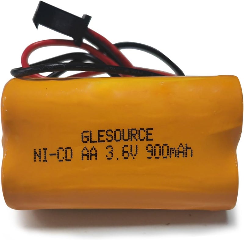GLESOURCE (10 Pack) 3.6v 900mAh Lithonia ELB B001 ELBB001 ELB-B001 Exit Sign Emergency Light NiCad Battery Replacement for Lithonia EU2 LED Interstate ANIC1566 Unitech 0253799 - Image 3